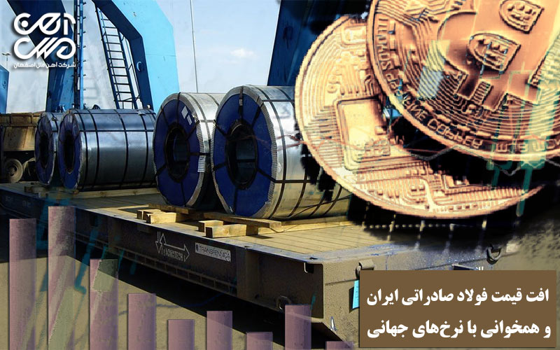 افت قیمت فولاد صادراتی ایران و همخوانی با نرخ های جهانی