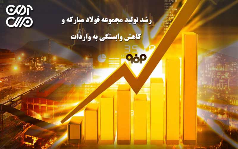رشد تولید فولاد مبارکه و کاهش وابستگی به واردات