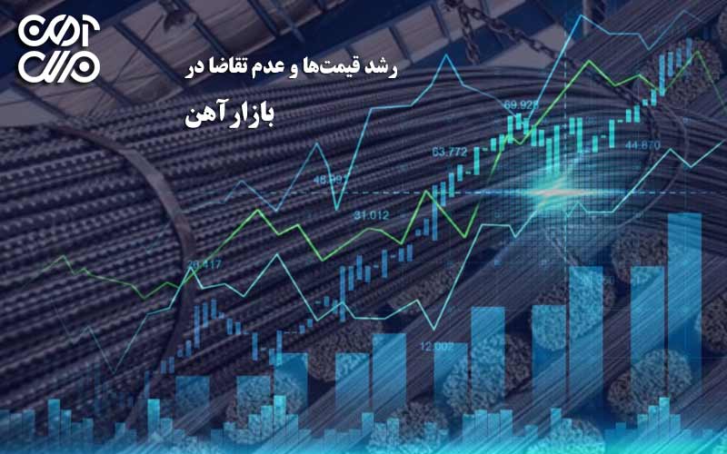 رشد قیمتها و عدم تقاضا در بازار آهن