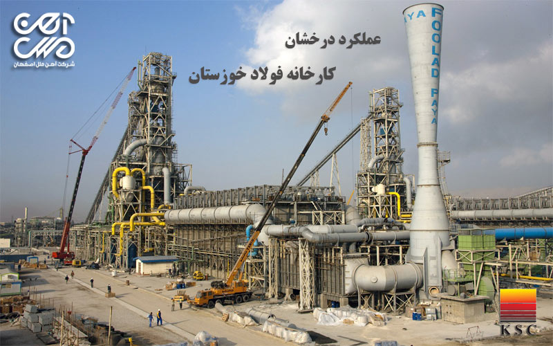 عملکرد درخشان فولاد خوزستان در سال های متمادی