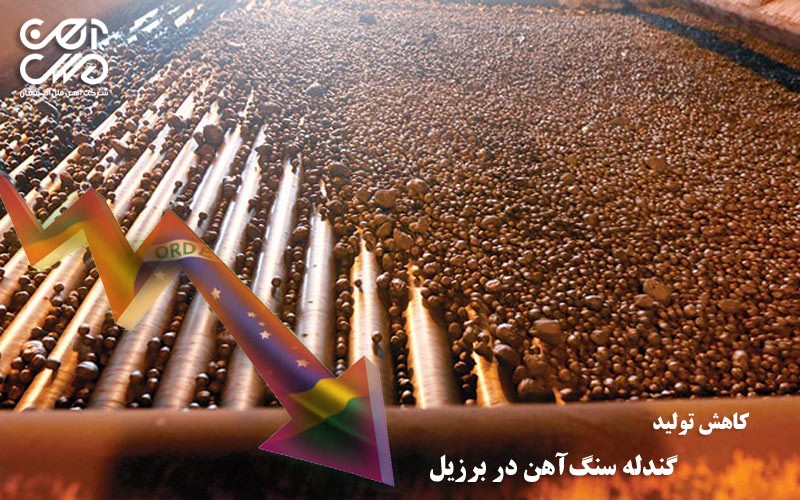 کاهش تولید گندله سنگ آهن در برزیل