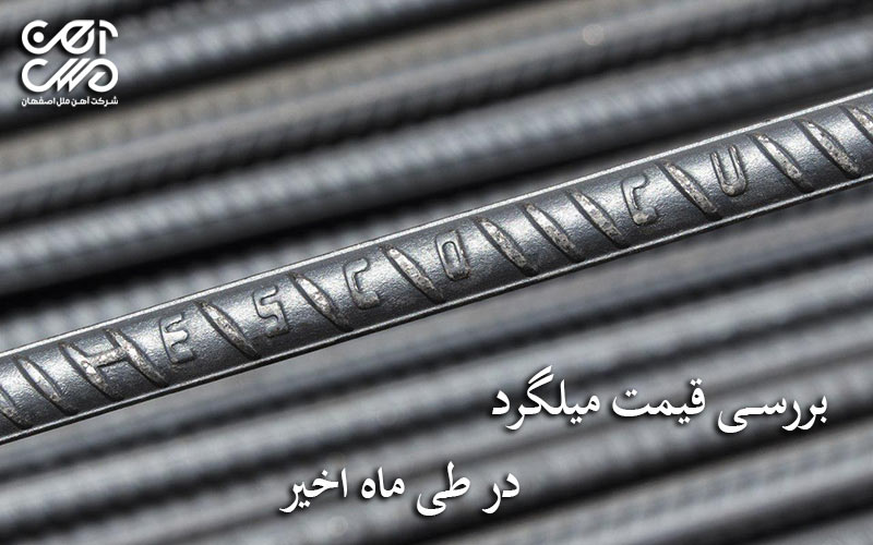 بررسی قیمت میلگرد در طی چندماه اخیر