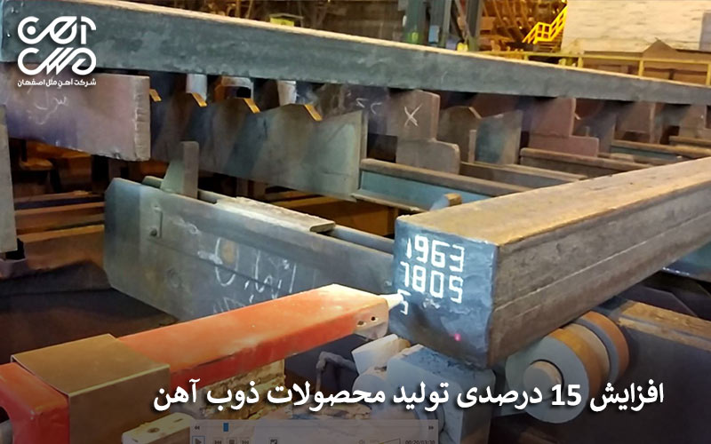 رشد پونزده درصدی محصولات ذوب آهن